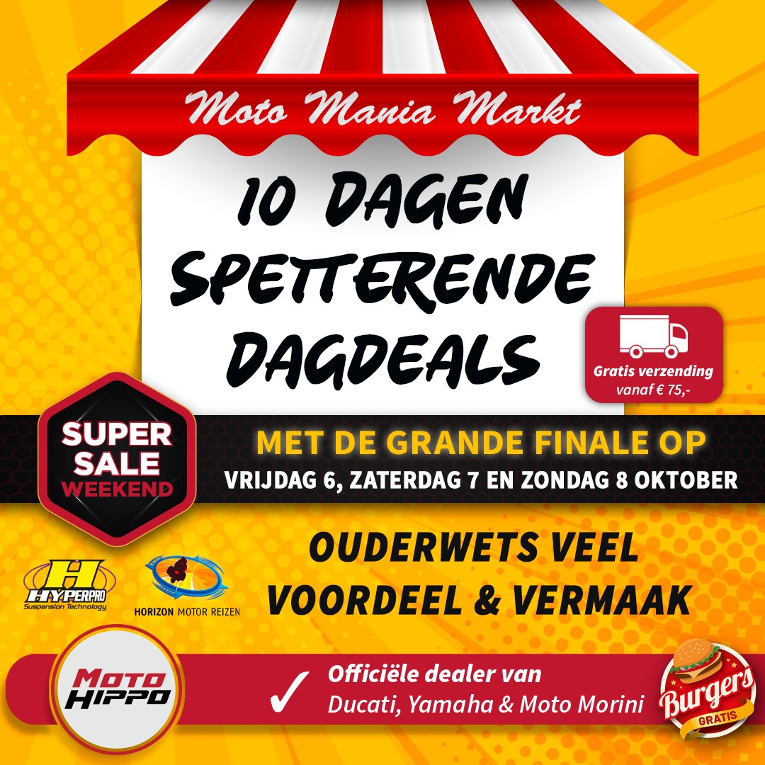 Jaarlijkse Moto Mania Markt op 6, 7 en 8 oktober 2023